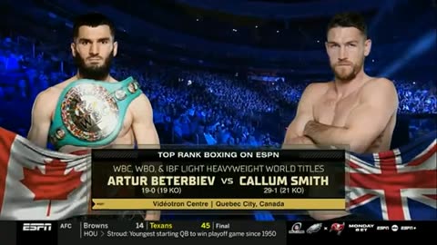 Combat de Boxe Callum Smith vs Arthut Béterbiev