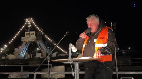 Wolgast: Rede von Wolf auf der Kundgebung