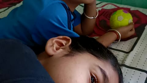 Child funny moments 😀 enjoying tv with no disturbance 😀