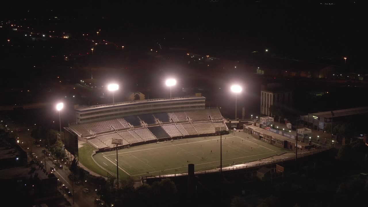 External view of the football field