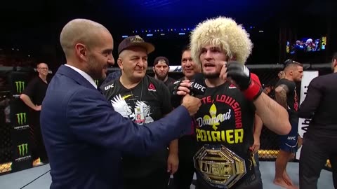 UFC 242: Khabib Nurmagomedov and Dustin Poirier Octagon Interviews