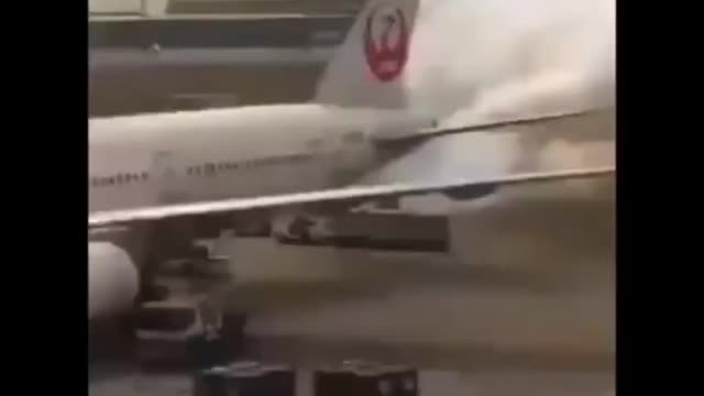 When the jet pilot accidentally released the chem trail at the air port