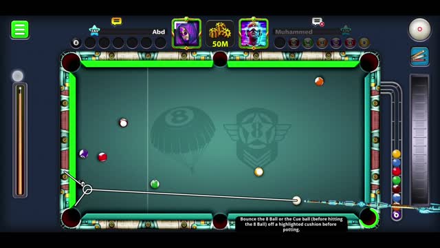 Nice try to play trick shot😉👍👍👍👍👍 8 ball pool