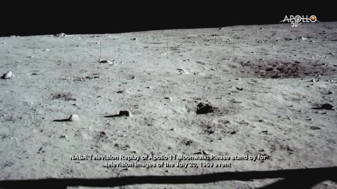 Historic Apollo 11 Moonwalk Footage