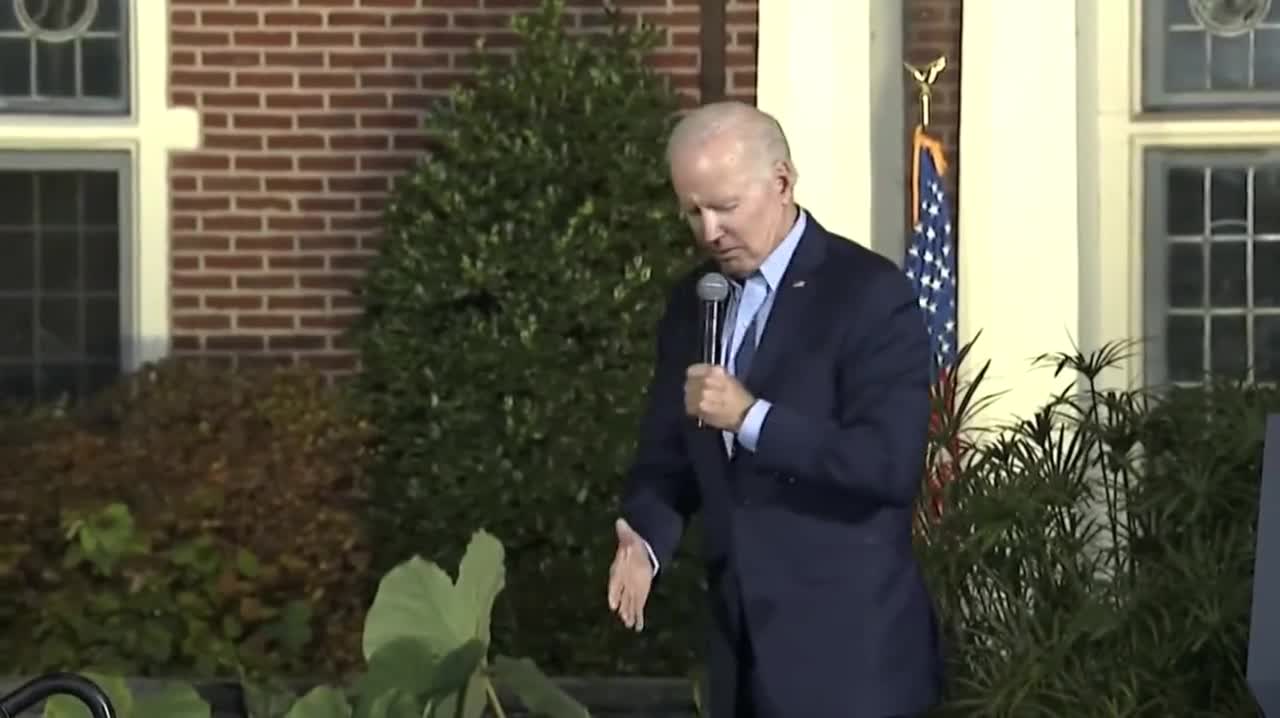 WATCH: Biden Trips on Stage and Accidentally Sums Up His Presidency