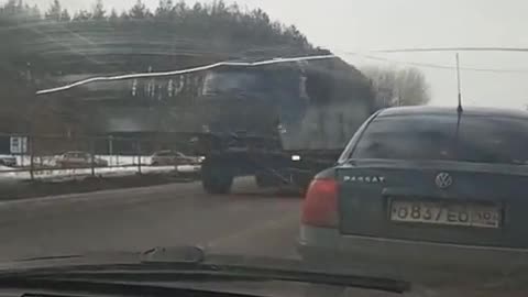 BM-30 Smerch MLRS traveling east/south east from Kursk