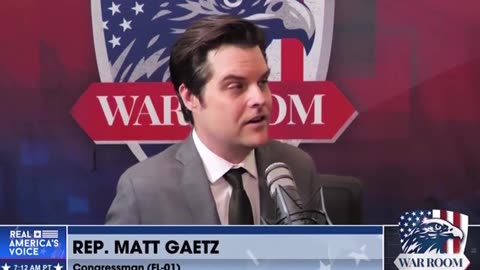 Matt Gaetz brings up a very interesting point!