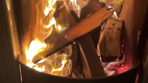 Traditional old home fire in Uk