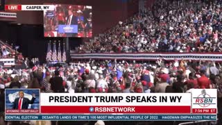 Crowd Goes Crazy After Trump's Patriotic Mic Drop