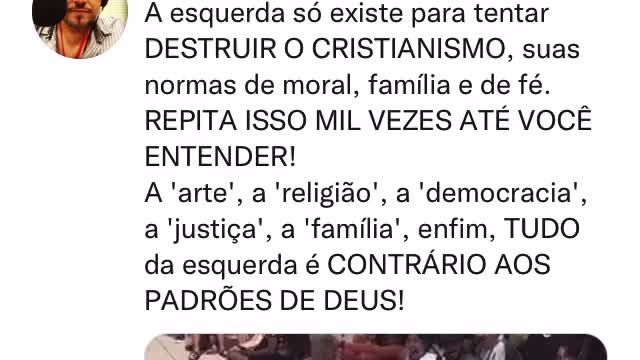 O que a esquerda chama de arte, Educação e etc… eu chamaria de deturpação!