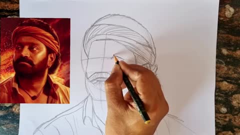 Kantara Rishab Shetty Drawing || Kantara Movie