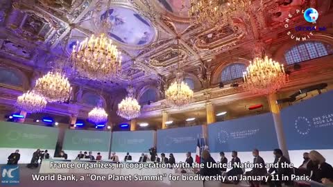 Paris - Jan.11: The One Planet Summit for biodiversity,