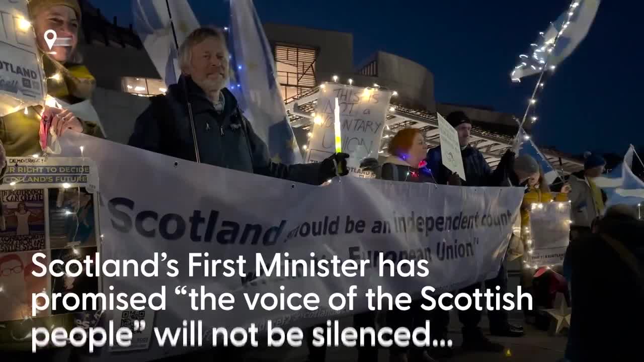 ‘Voice of the Scottish people’ will not be silenced, Sturgeon tells independence rally