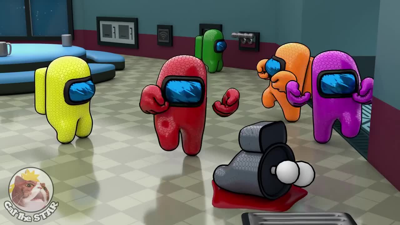 Among Us Distraction Dance | 3D Animation