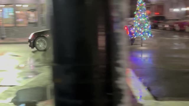 Lit Tree Spreads Cheer From Car Hitch