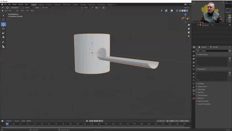 Blender 4-13-21 cut holes in mesh