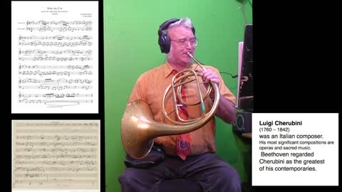 Richard Burdick Performs The Contest Horn Solo on Natural Horn with ‘cello By Luigi Cherubini