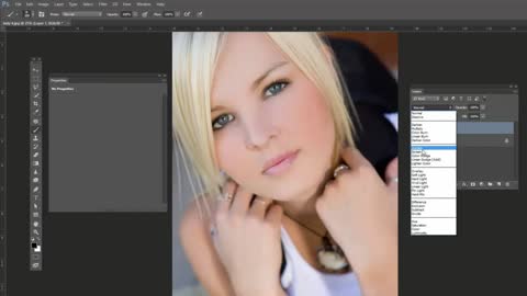 Photoshop Tutorial - Darkening Areas on the Face