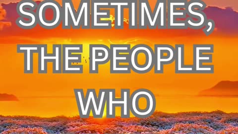 sometimes the people