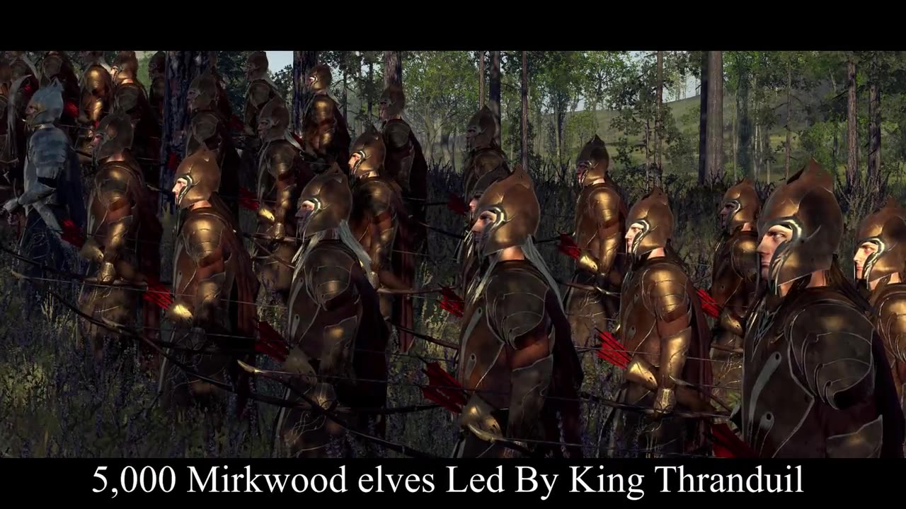 Woodland elves vs Uruk-Hai | 15.000 unit troops