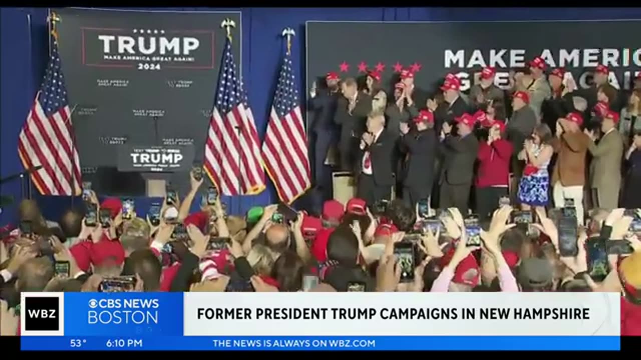 Formal President Donald Trump in new Hampshire