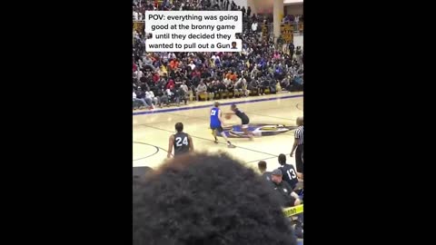 Bronny James RUNS OFF COURT After G*N FIGHT During Basketball Game