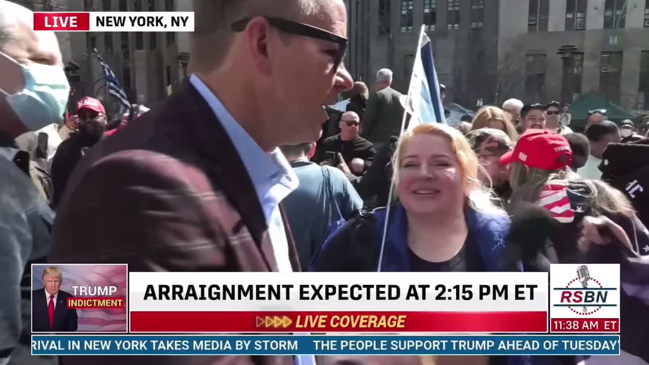 My Interview with RSBN at NYC Trump Rally to Protest Trump’s Indictment and Arraignment
