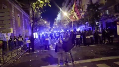 Law enforcement in Spain is engaging in harsh measures against the