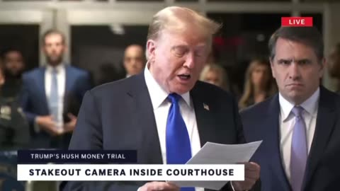 Trump Statement at Stormy Daniels Hush Money Hoax Trial - 05.30.2024