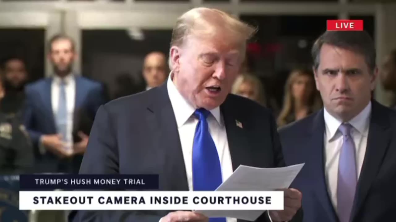 Trump Statement at Stormy Daniels Hush Money Hoax Trial - 05.30.2024