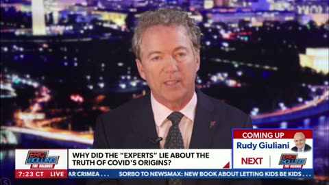 Dr. Rand Paul Joins Eric Bolling on Newsmax - September 12, 2023