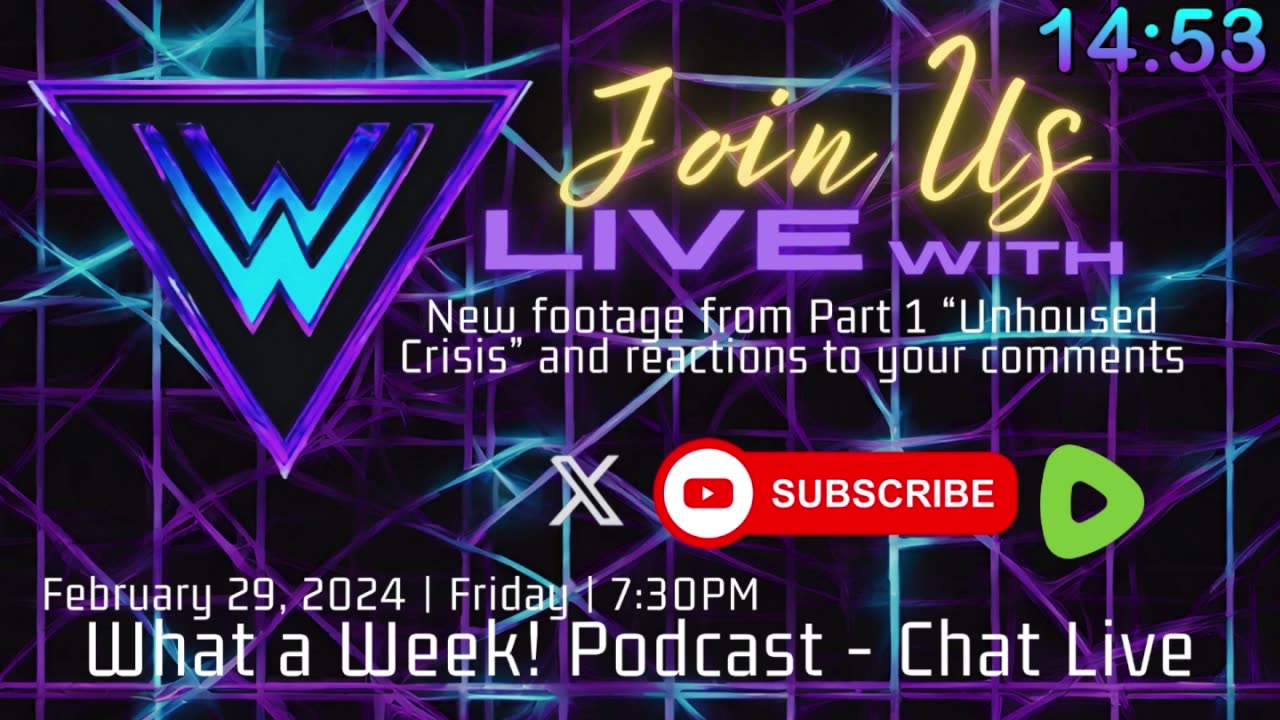WaWp Livestream - New footage from Part 1 “Unhoused Crisis” and reactions to your comments