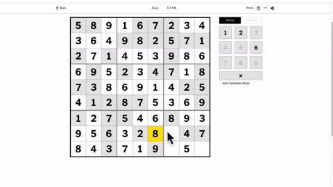 Sudoku 2023-07-08 easy