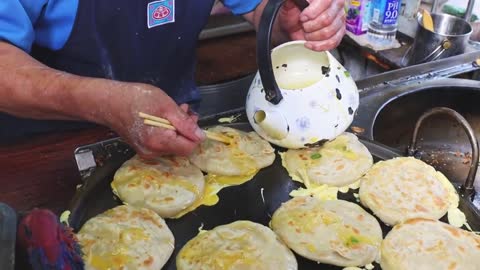 Chinese Egg Stuffed Paratha - Street Food