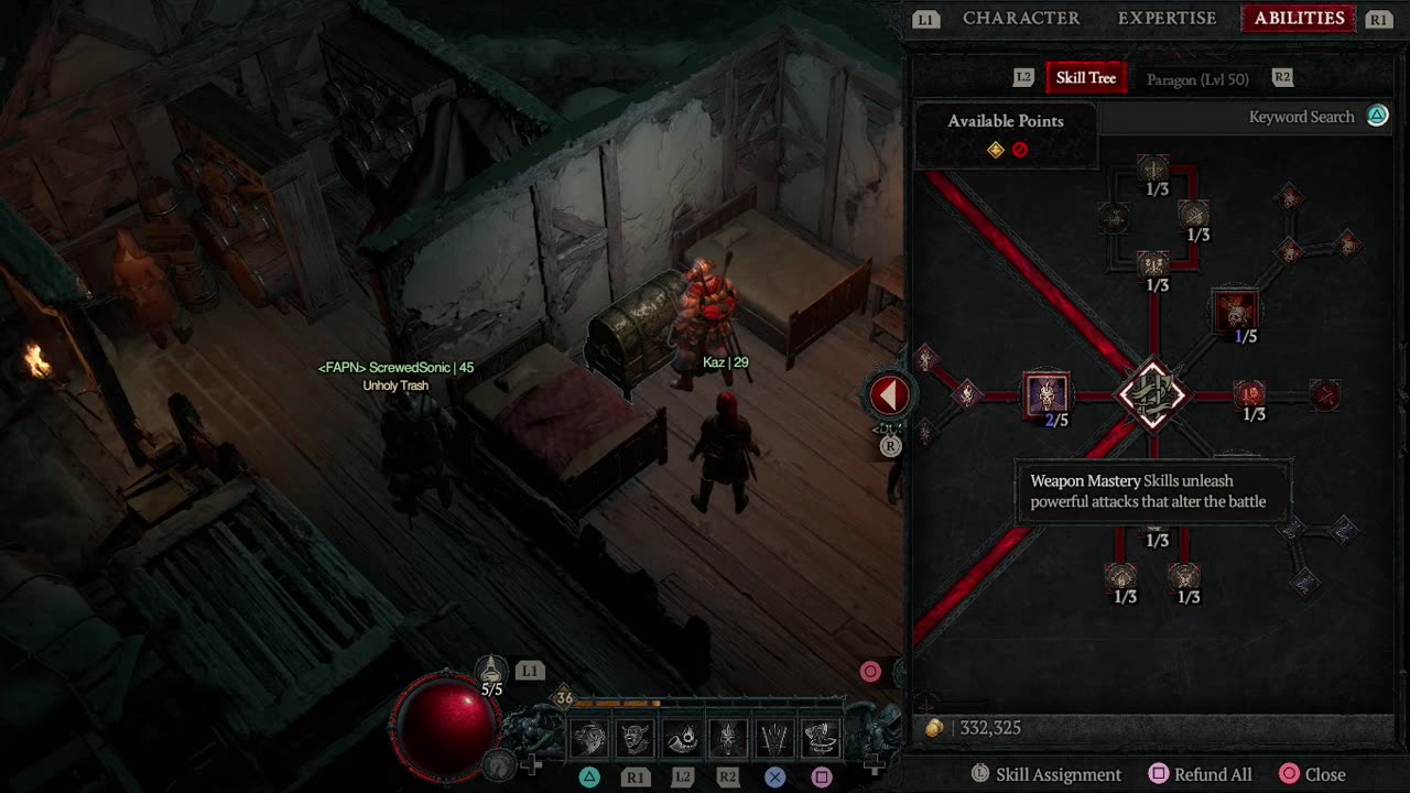 Diablo 4, Dungeons and leveling (got the mount then crashed a few mins later)