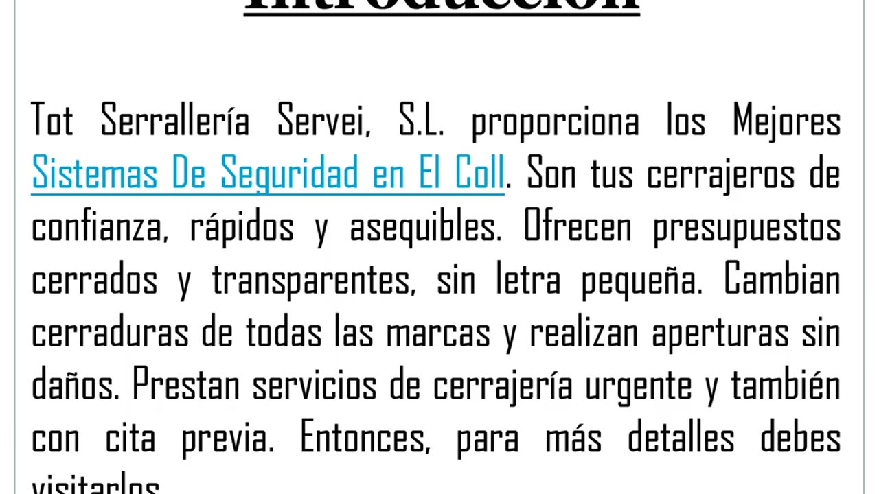 Los mejores lugares para comer Cerrajeros Urgentes en El Coll