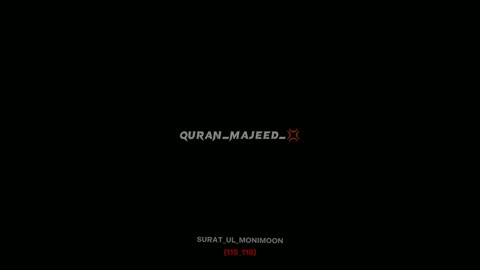Surat mominoon verses (115-118) in urdu translation