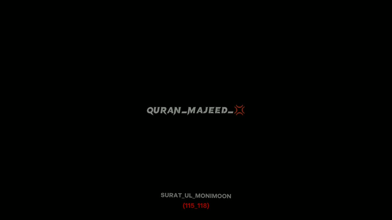 Surat mominoon verses (115-118) in urdu translation