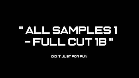 All Samples - Cut 1