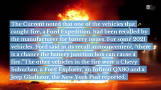 Biden's Vacation Vehicles Burst Into Flames Just 1 Day After Holiday Trip
