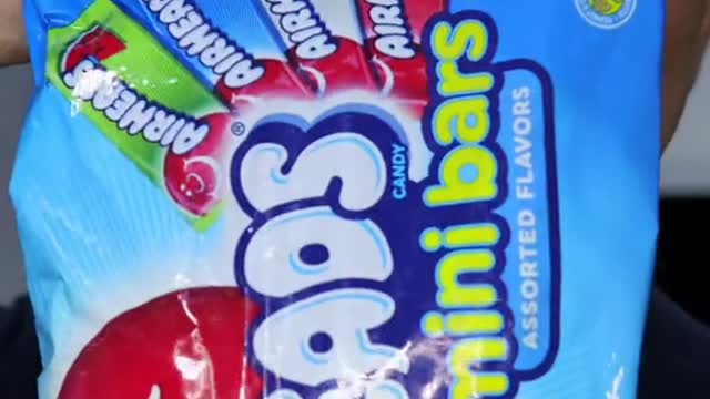 This is what it sounds like when you unpack an airheads candy bag.