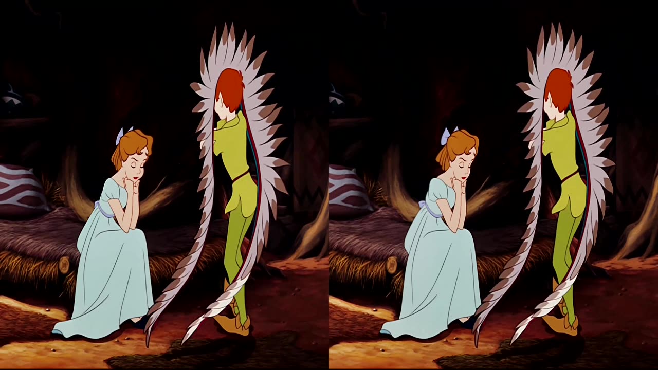 3D SBS Peter Pan 4K L 4K R SUPER SCALE 80% MORE BACKGROUND DEPTH P19