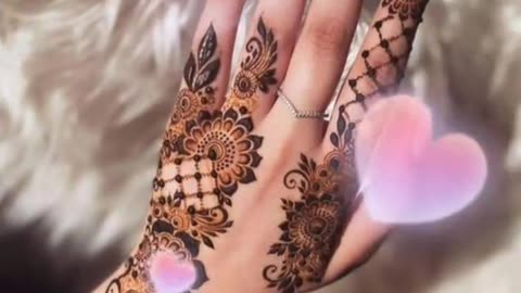 Easy mahndi design