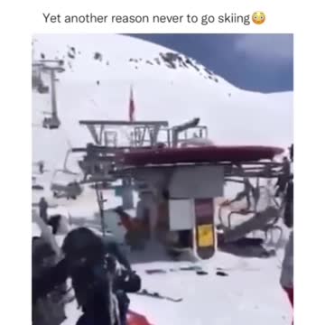 Ski lift malfunctioned tried to kill people.