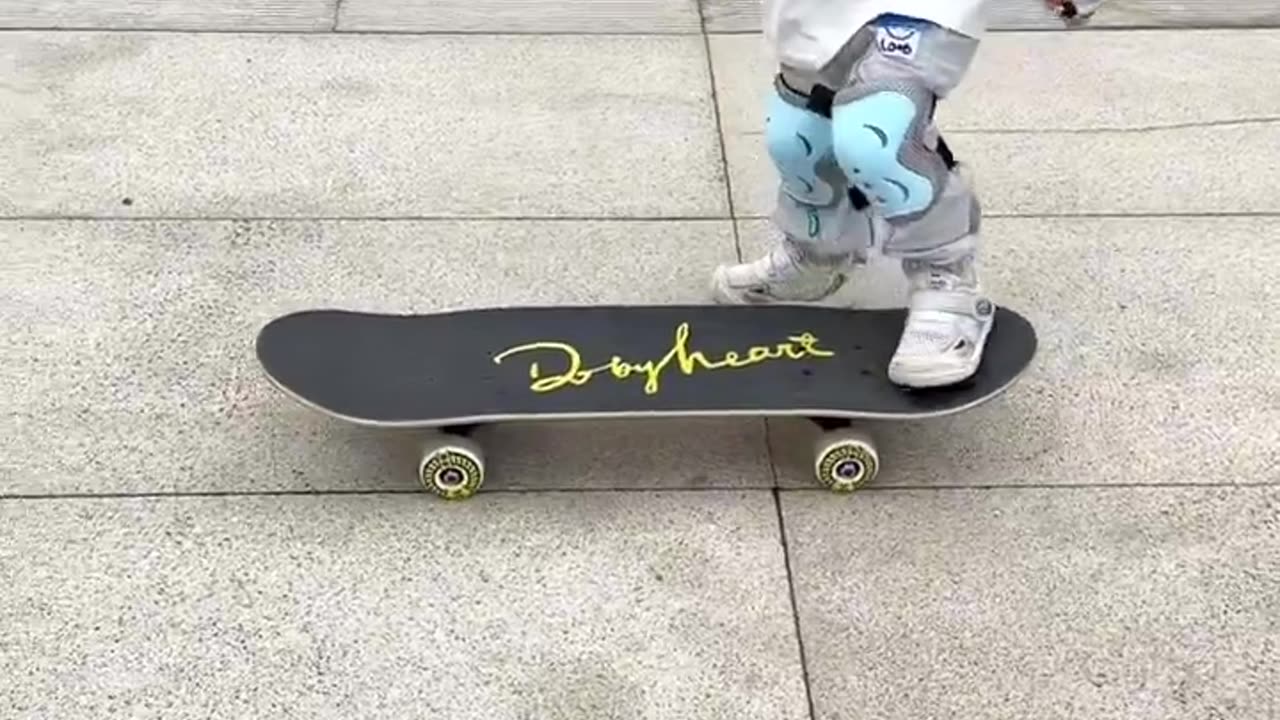 little child skating