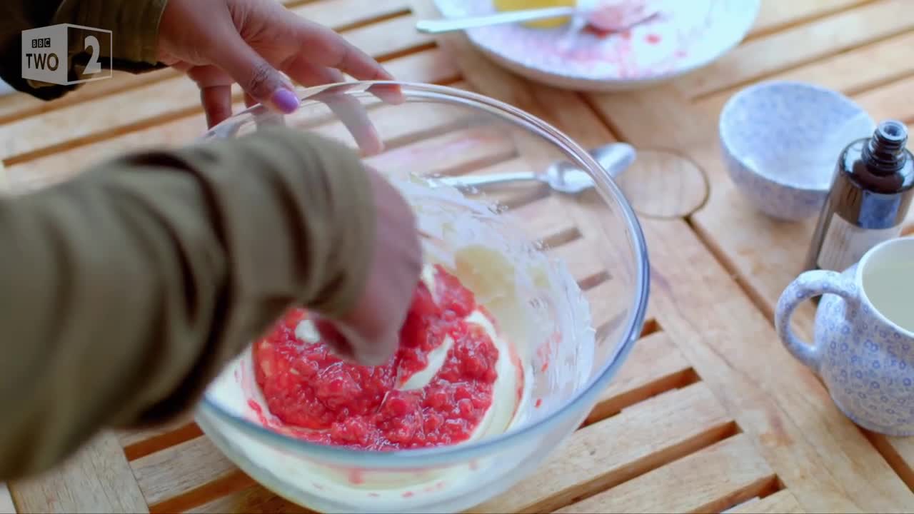 Rose & Raspberry Fool Nadiya's British Food Adventure Episode 8 - BBC Two