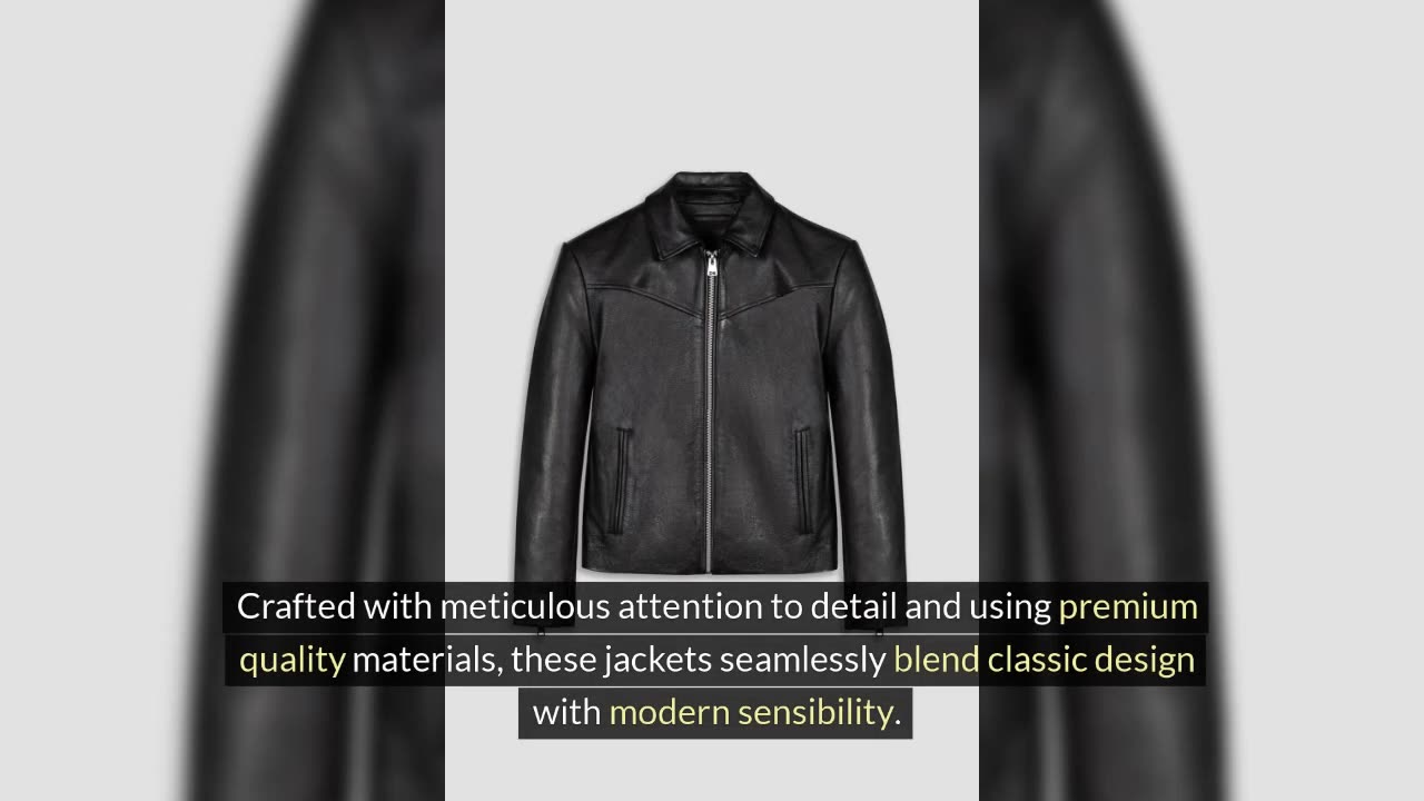 Hendrix Men’s Black Leather Jackets