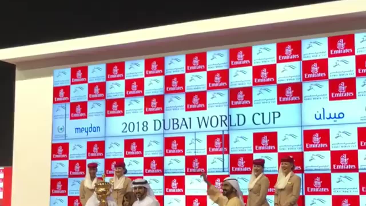 Congratulations to @godolphin , @hhshkmohd & @faz3 for winning The Dubai World Cup 🏆