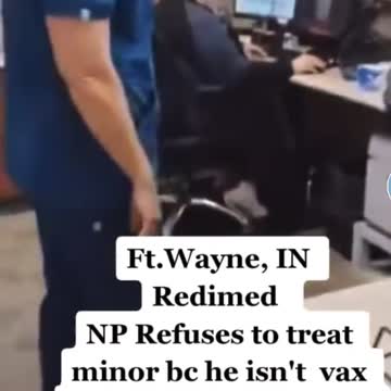 SHAME !!! Nurse refuses to attend to un-vaxxed kid