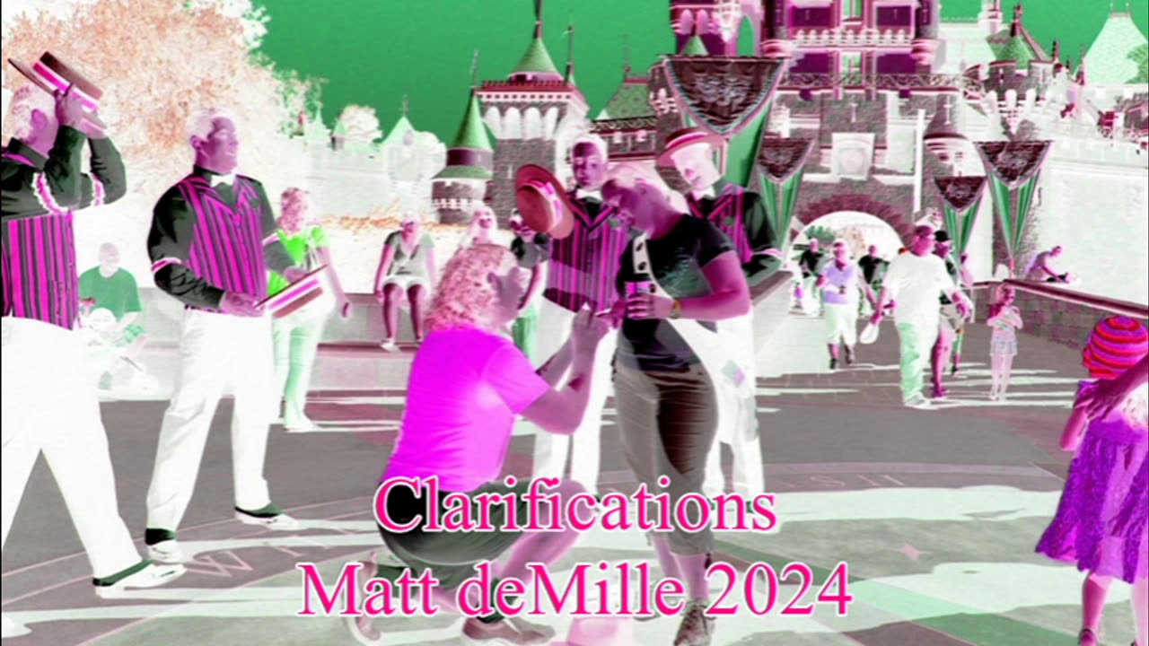 Matt deMille: Clarifications